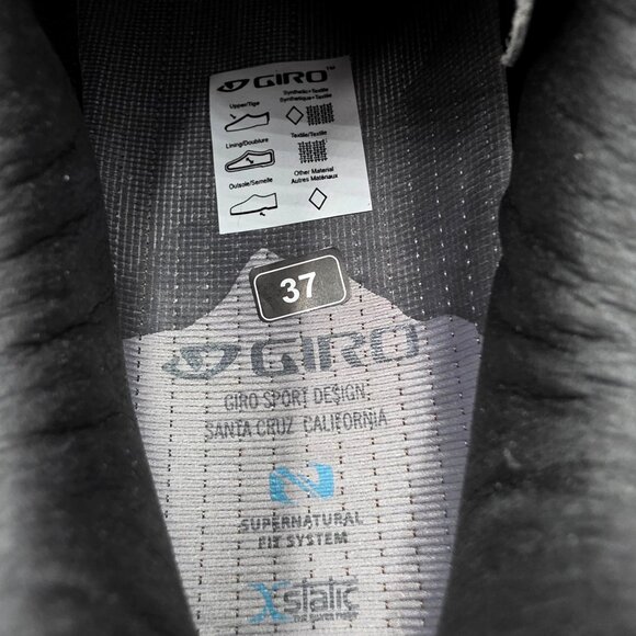 NEW Giro Empire Acc Cycling Shoes Womens 6 Black Road Bike Athletic Cleats 37EU - Picture 10 of 14